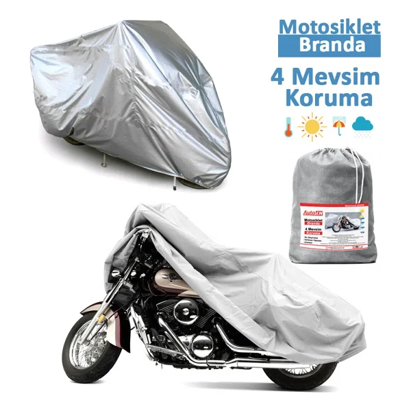 Autoen Kawasaki Zl 600 Miflonlu Motosiklet Brandası,Örtü - Görsel 2
