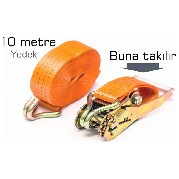 Spanzet Cırcırlı Yük Gerdirme Kemeri 10 Metre 090403 - Görsel 2