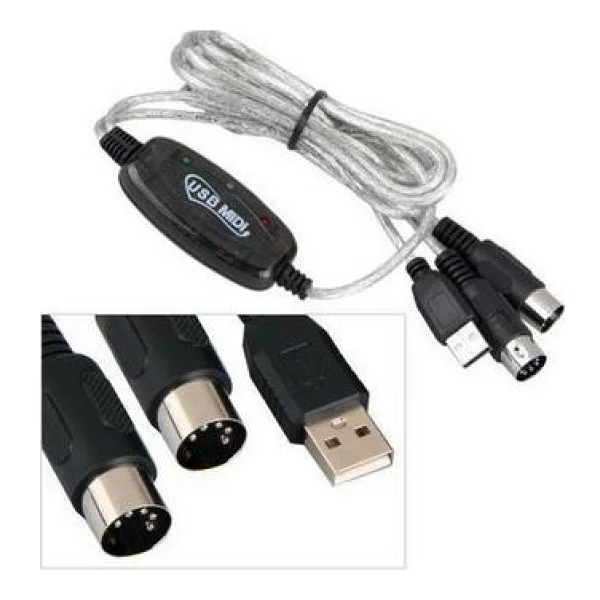 Alfais 4590 USB Midi Org Kablosu Çevirici Dönüştürücü Adaptör - Görsel 4