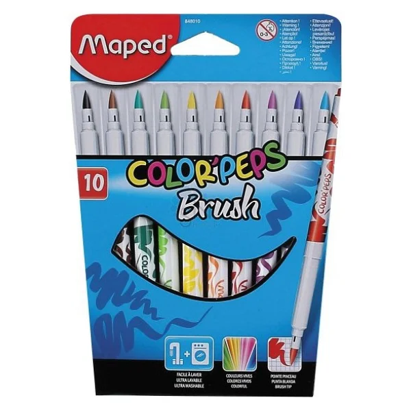 Maped Color Peps Brush 10 Renk Keçeli Kalem - Görsel 3