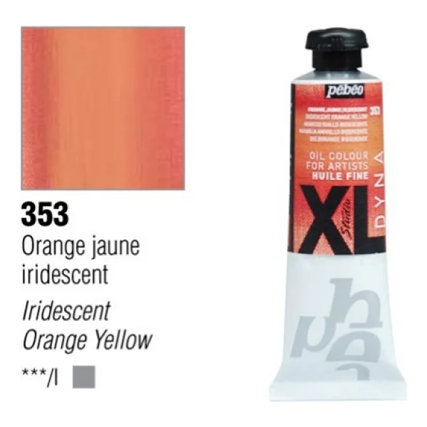 Pebeo Huile Fine XL 37 Ml 353 Iridescent Orange Yellow Yağlı Boya - Görsel 2