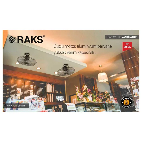 Raks Cf 20 Sa Sanayi Tipi Tavan Vantilatörü - Görsel 2