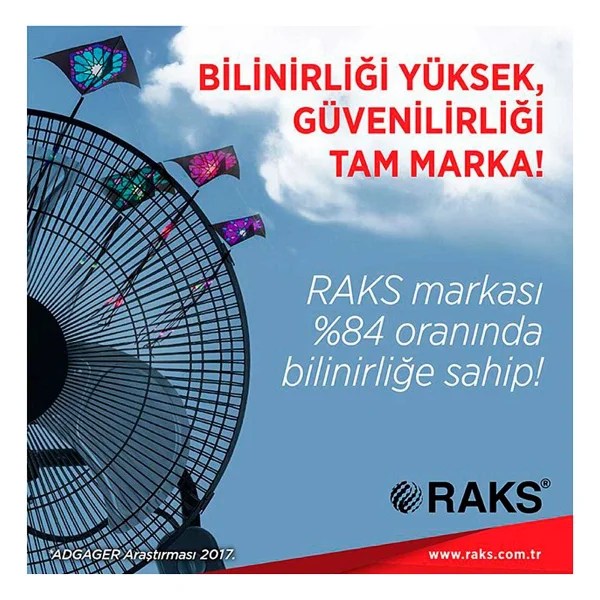 Raks Wf 20 Sa Sanayi Tipi Duvar Vantilatörü - Görsel 3