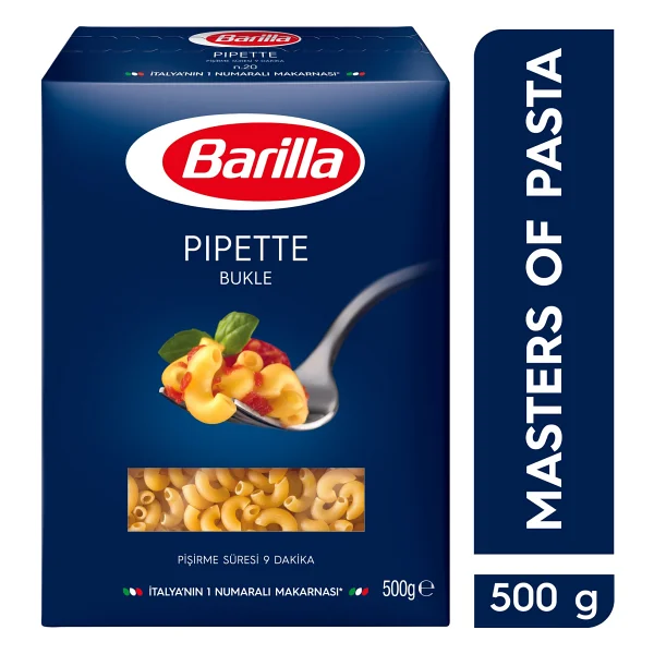 Barilla Pipette - Bukle Makarna 500 Gr - Görsel 9