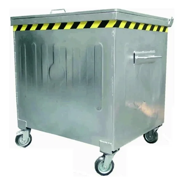 Arı Metal 7433 400 Lt Metal Galvaniz Çöp Konteyneri - Görsel 2