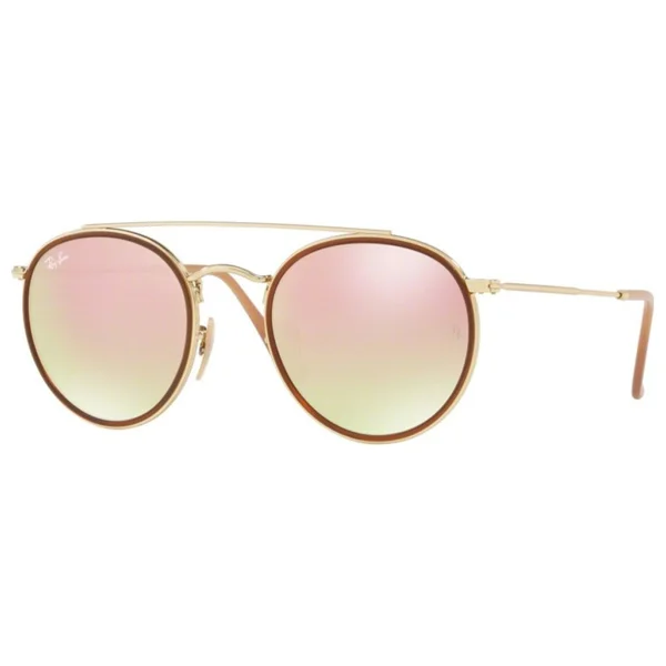 Ray-Ban Round 3647n 907051 Copper-Light Brown Güneş Gözlüğü - Görsel 6