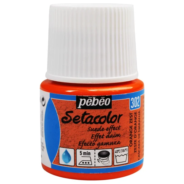 Pebeo Setacolor Suede Effect Süet Etkisi Kumaş Boyası 303 Red - Görsel 3