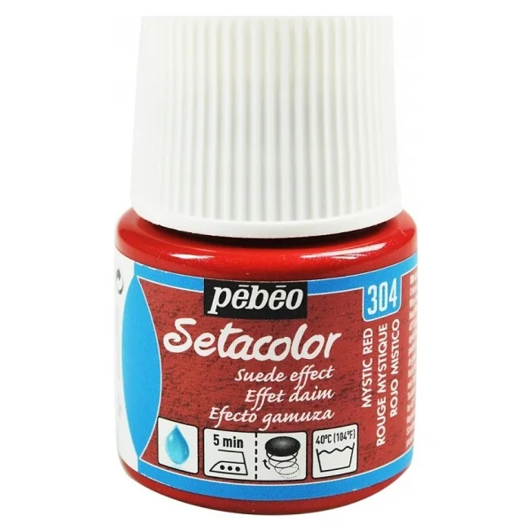 Pebeo Setacolor Suede Effect (Süet Etkisi) Kumaş Boyası 307 Vıolet - Görsel 5
