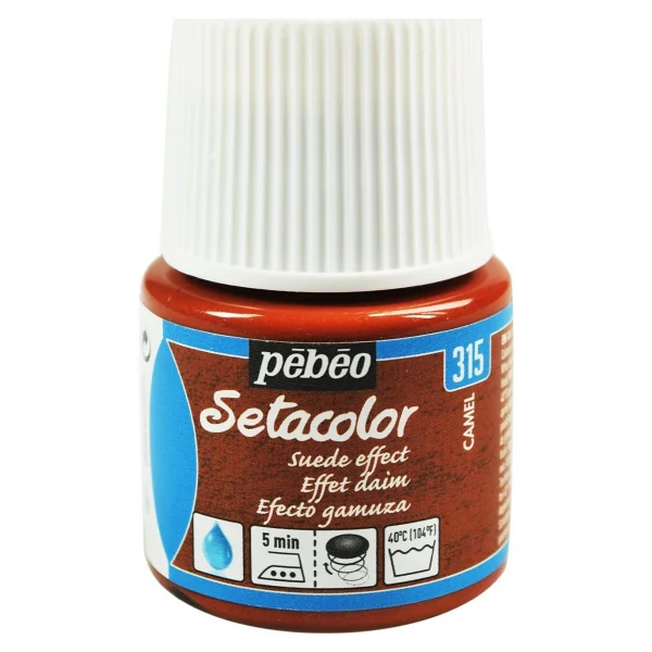 Pebeo Setacolor Suede Effect (Süet Etkisi) Kumaş Boyası 307 Vıolet - Görsel 6