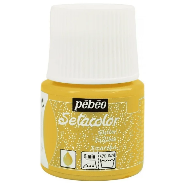 Pebeo Setacolor Glitter Kumaş Boyası 45ml N:207 Tourmaline - Görsel 3