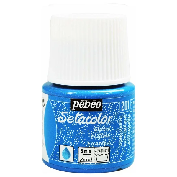 Pebeo Setacolor Glitter Kumaş Boyası 45ml N:207 Tourmaline - Görsel 6