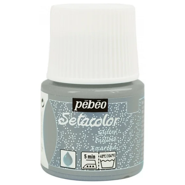 Pebeo Setacolor Glitter Kumaş Boyası 45ml N:207 Tourmaline - Görsel 2