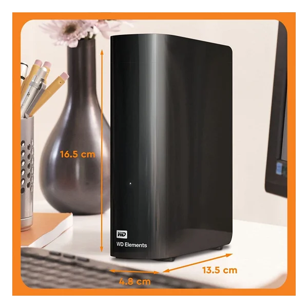 Western Digital Elements Desktop Wdbwlg0040hbk USB 3.0 3.5" 4 TB Harici Harddisk - Görsel 2
