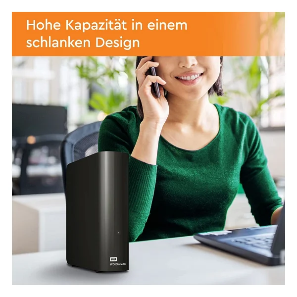 Western Digital Elements Desktop Wdbwlg0040hbk USB 3.0 3.5" 4 TB Harici Harddisk - Görsel 3