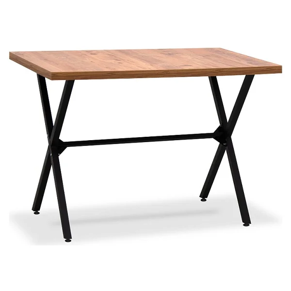 Retodesign Yemek Masası / 70/110 Mutfak Masası 1720 - Açık Ceviz - Görsel 4
