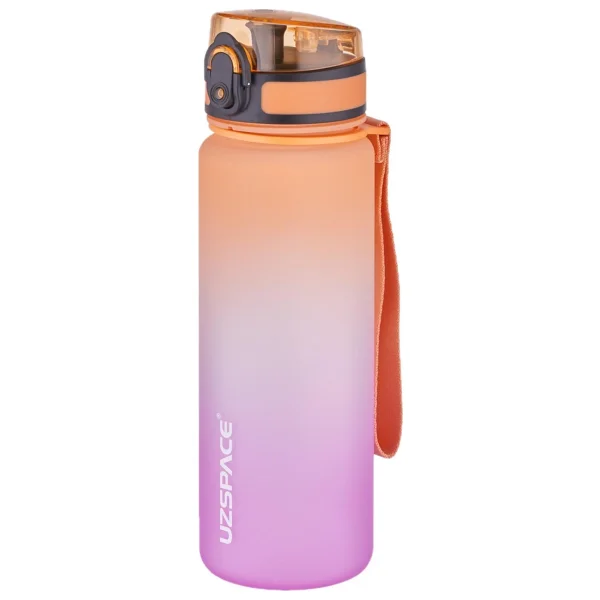 Uzspace 3026-4 Çift Renk Mavi-Yeşil 500 Ml Motivasyon Matarası - Görsel 8