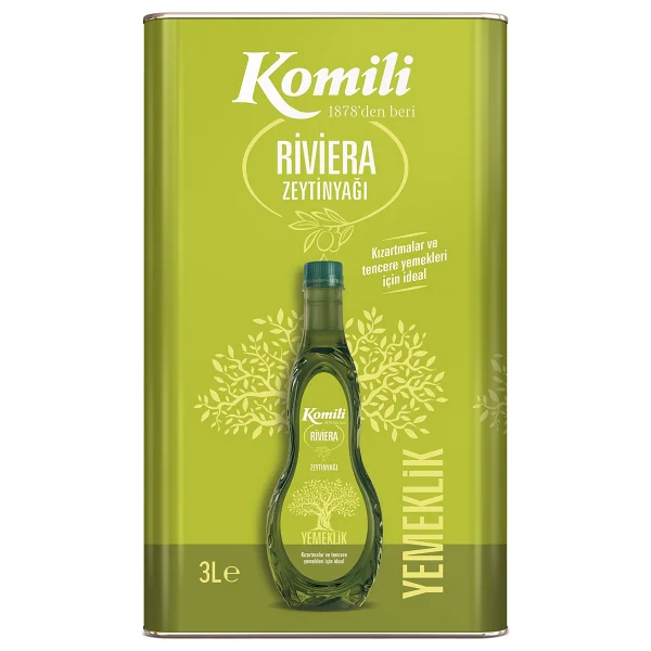 Komili Yemeklik Riviera Zeytinyağı 3 Lt Teneke - Görsel 5