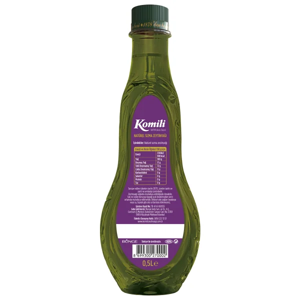 Komili Ege Lezzetlik Yumuşak Natürel Sızma Zeytinyağı 500 Ml - Görsel 2