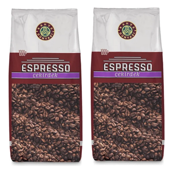 Kahve Dünyası Espresso Çekirdek Kahve 1 Kg 2'li - Görsel 3