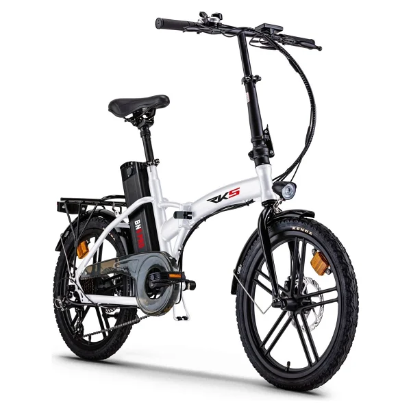 Rks Bn5 Pro 250 W Beyaz Katlanabilir Elektrikli Bisiklet - Görsel 8