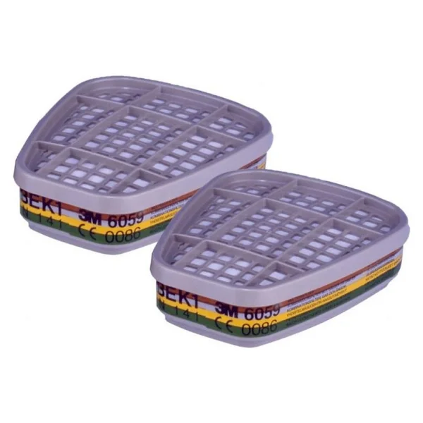 3m 6200 Yarım Yüz Maskesi + 3m 6059 Abek Filtre + 3m 5935 P3 Filtre +K501 Kapak - Görsel 5