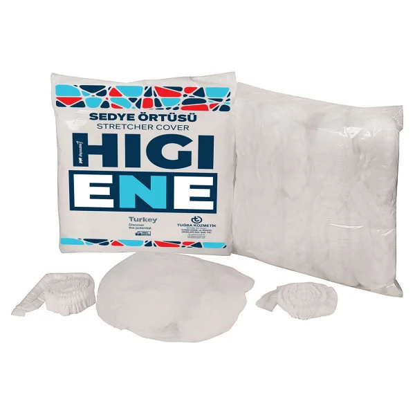Higiene Lastikli Sedye Örtüsü 100 Adet - Beyaz - Görsel 5