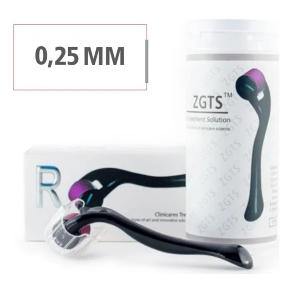 Zgts Dermaroller 540 Iğne Titanyum Derma Roller 0,25mm + Temizleme Spreyi - Görsel 2