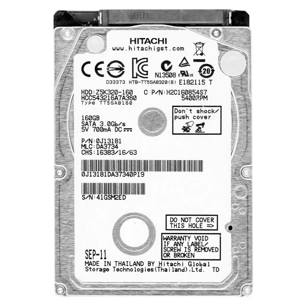 Hitachi Oem Dahili HDD Notebook Hıtachı 160 GB W-7009-NEOS 2.5'' Harddisk 000,002 - Görsel 2
