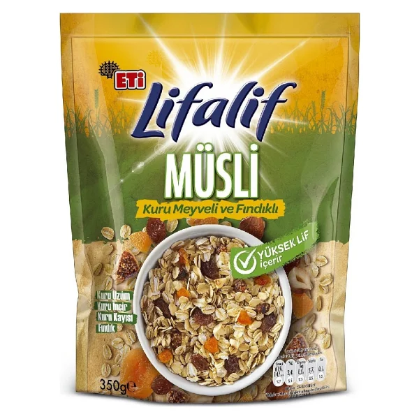Eti Lifalif 350 Gr Kuru Meyveli Ve Fındıklı Müsli - Görsel 4