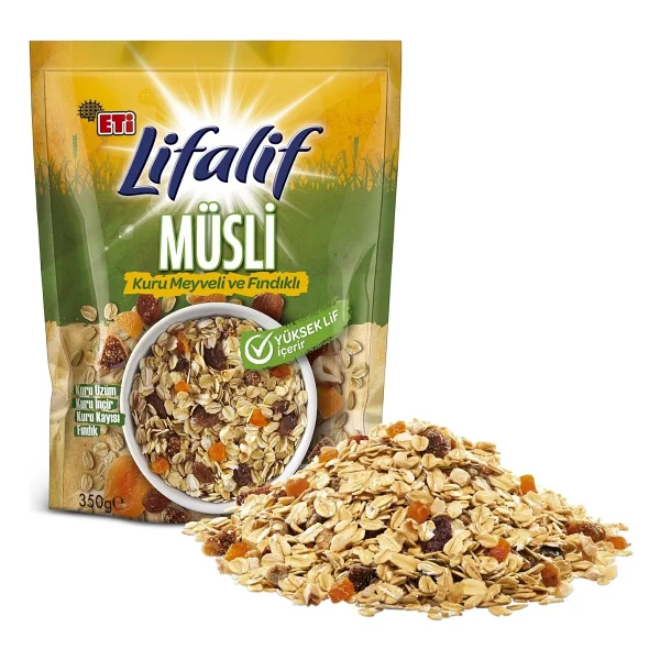 Eti Lifalif 350 Gr Kuru Meyveli Ve Fındıklı Müsli - Görsel 2