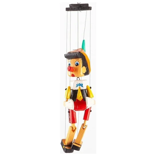 Dünyadan Hediyeler Ahşap Pinokyo Kukla Küçük Boy 20 Cm - Görsel 6