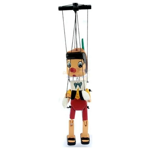 Dünyadan Hediyeler Ahşap Pinokyo Kukla Küçük Boy 20 Cm - Görsel 2