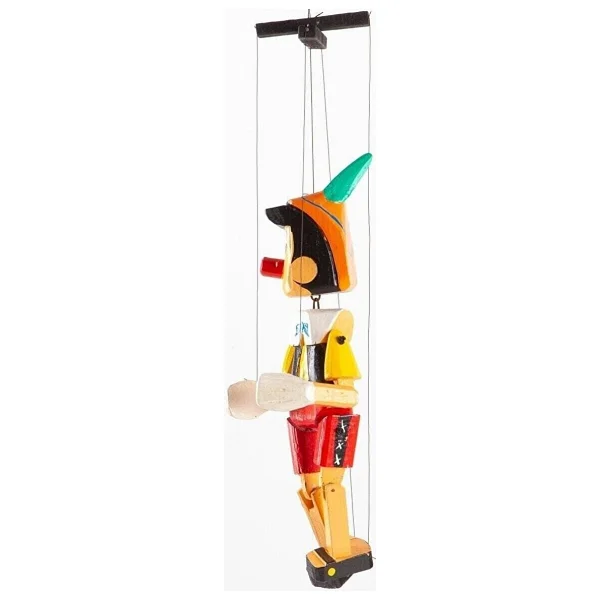 Dünyadan Hediyeler Ahşap Pinokyo Kukla Küçük Boy 20 Cm - Görsel 4