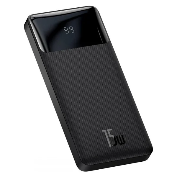 Baseus Bipow 15 W Siyah 10000 mAh Hızlı Şarj Powerbank - Görsel 6