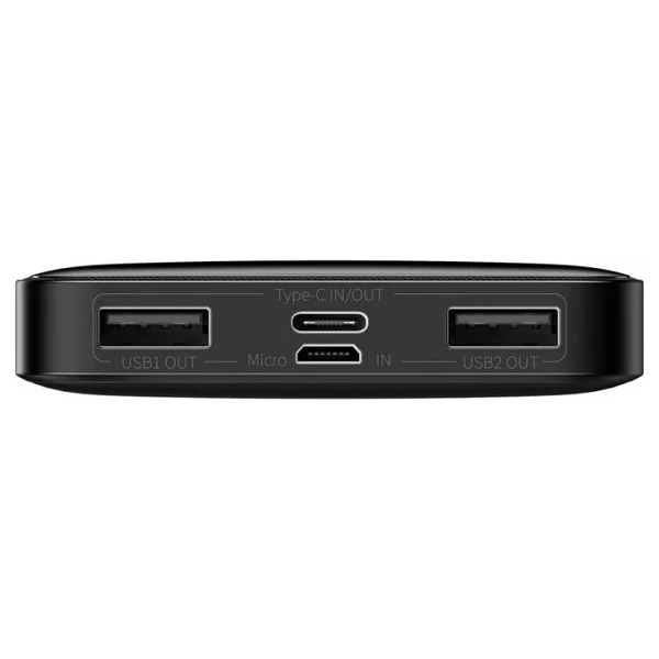 Baseus Bipow 15 W Siyah 10000 mAh Hızlı Şarj Powerbank - Görsel 3