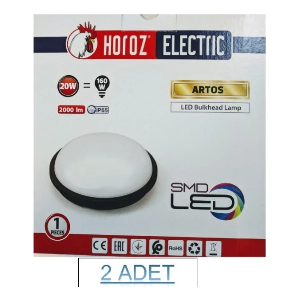 Horoz ARTOS-20 20 W LED Glop Armatür 2 Adet - Görsel 2