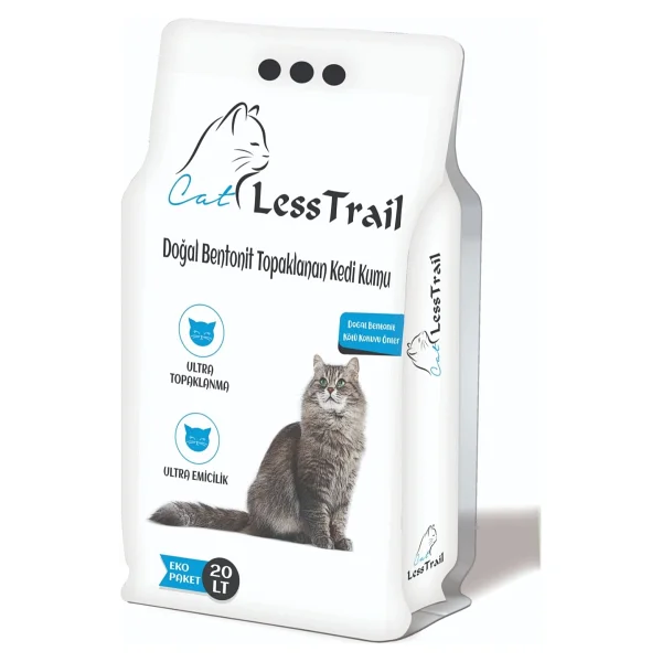 Less Trail 20 Lt İnce Taneli Bentonit Kedi Kumu - Görsel 2