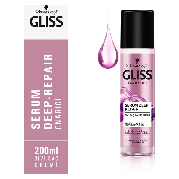 Gliss Serum Deep Repair 200 Ml Sıvı Saç Kremi - Görsel 9