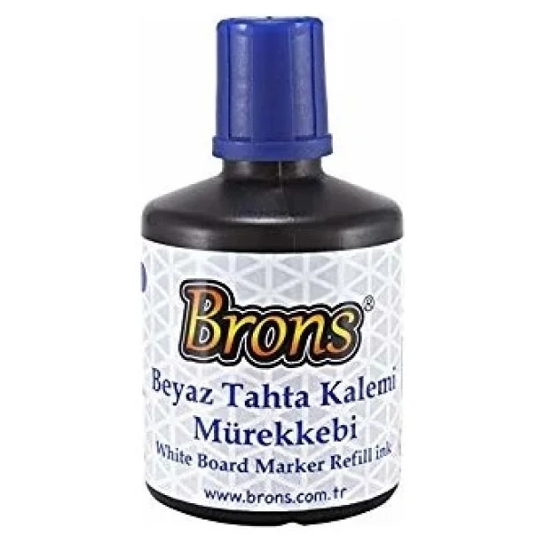 Brons Br-354 100 Cc 6 'lı Beyaz Tahta Kalem Mürekkebi Mavi - Görsel 2