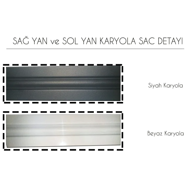 Metalia Çift Kişilik Karyola Beyaz 160 X 200 Cm - Görsel 4
