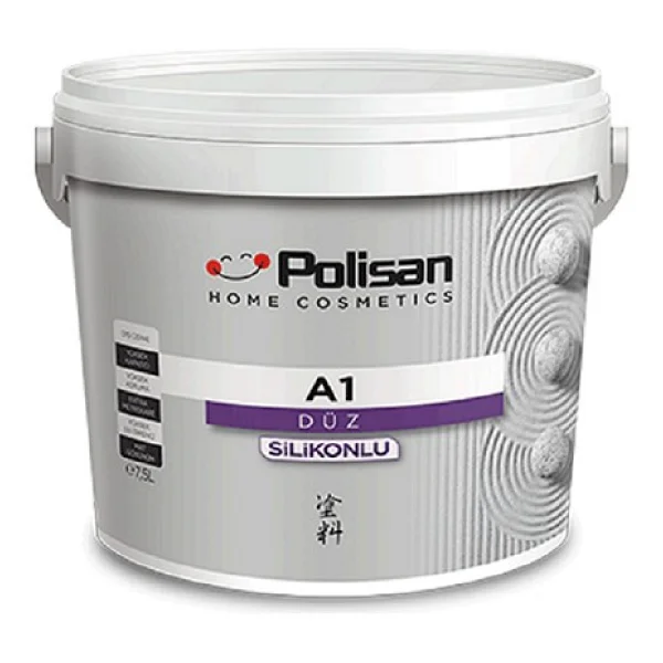 Polisan Natura A1 Silikonlu Düz 001 Beyaz 7,5 Lt - Görsel 2
