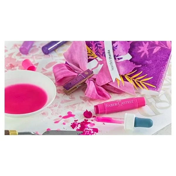 Faber-Castell Gelato Mum Boya, Kırmızı Tonları - Görsel 5