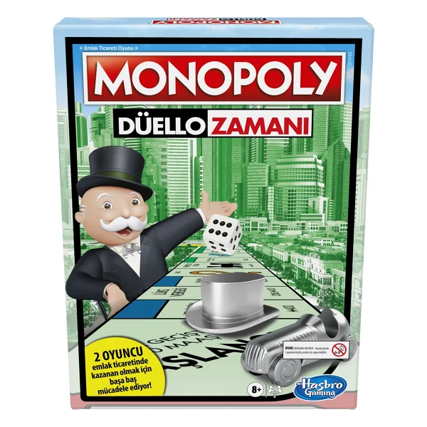 Monopoly Hasbro Düello Zamanı Eğlenceli Aile Oyunu 2 Kişilik Strateji Ve Parti Oyunu - Görsel 2
