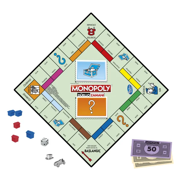 Monopoly Hasbro Düello Zamanı Eğlenceli Aile Oyunu 2 Kişilik Strateji Ve Parti Oyunu - Görsel 3