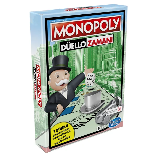Monopoly Hasbro Düello Zamanı Eğlenceli Aile Oyunu 2 Kişilik Strateji Ve Parti Oyunu - Görsel 5