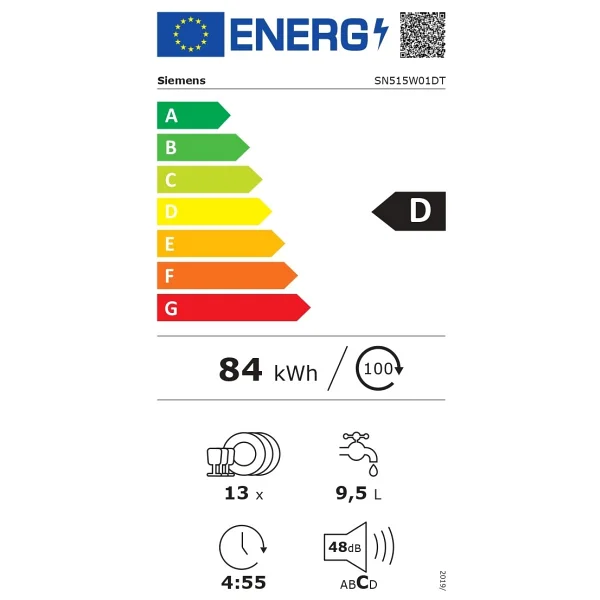 Siemens Sn515w01dt 5 Programlı Ankastre Bulaşık Makinesi - Görsel 5