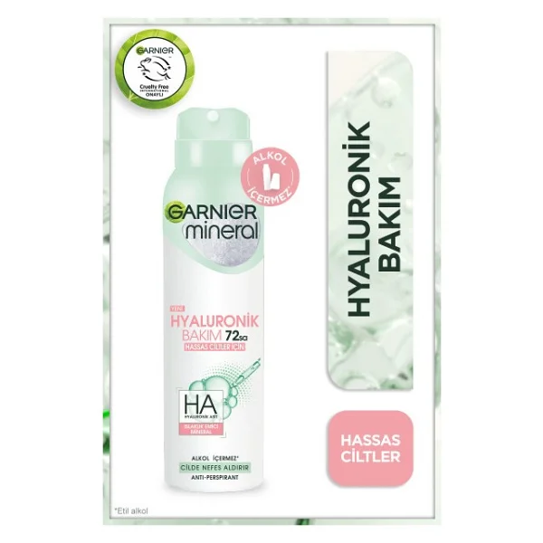 Garnier Mineral Hyaluronik Bakım 150 Ml Kadın Deodorant - Görsel 6