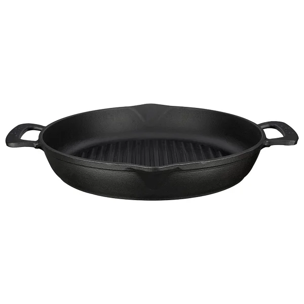 Lava Döküm 32 Cm Metal Kulplu Yuvarlak Izgara Lv Eco Gt 32 - Görsel 2