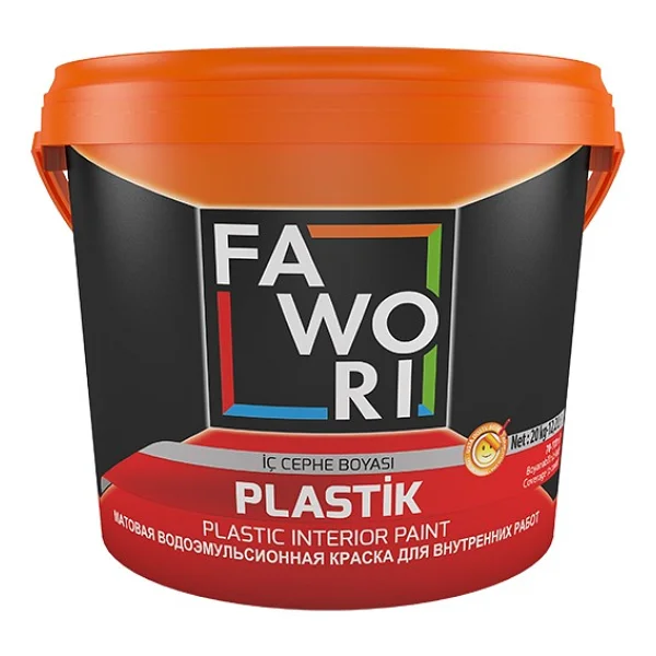 Fawori Plastik 20 Kg İç Cephe Boyası - Gül Pembe - Görsel 7