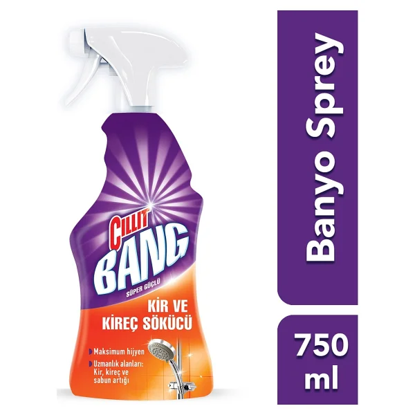 Cillit Bang 750 Ml Kireç Sökücü Sprey Banyo Temizleyici - Görsel 4